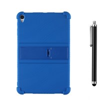 TECLAST APEX Z4 PRO 전용 범퍼 실리콘 거치대 케이스 + 터치펜, BLUE