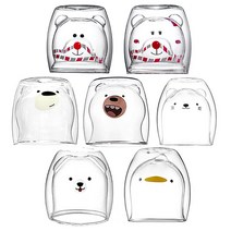 현모양처 D 동물시리즈 유리컵 모음 250ml (택 1), 스마일 고양이 유리컵