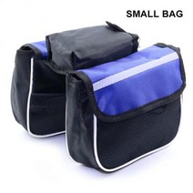 자전거앞바구니 자전거장바구니 자전거라탄바구니자전거 가방 프론트 빔 가방 사이클링 안장 가방 자전거 튜브 가방 양방향 방수 대용량 가방 사이클링 장비, 푸른, 작은