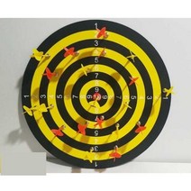 대형 룰렛 다트 룰렛판 돌림판 돌려돌려 다트게임 원판, 직경 60cm 디스크 양면 + 다트 12개