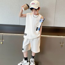 비비키드 남아 여름신상 민소매티 세트 초등생 초중샌 운동세트