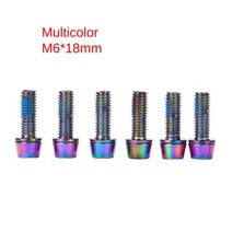 일퍼센트위드 자전거각도조절스템 6 산악 자전거 줄기 볼트 티타늄 도금 M5x18mm 알렌 육각 머리 MTB 나사 와셔 라이저, 03