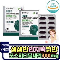 기억력 인지력 개선 징코 은행잎추출물 포스파티딜세린 phosphatidylserine 효능 좋아지는 방법 고3 수능 응원 직장인 시험 선물 향상법 10대 20대 플라보놀배당체