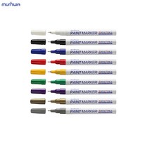 /문화 페인트 마카 펜 마커 마킹 1mm 가는팁 유리 금속 +GraeMall, 금색