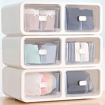 미다스굿즈 서랍형 다용도 속옷정리함 양말 보관함, 2칸정리함_3세트, 1개