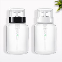 투명 리무버공병 공멘다 180ml 펌프형 리무버용기, 블랙캡180ML