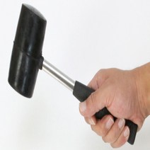 작업용 캠핑 망치 고무 우레탄 층간소음 방지, 스텐손잡이 500g