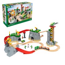 BRIO WORLD (브리오 월드) 카고 마운틴 세트 36010 [전 49 개] 대상 연령 3 세 ~ (전동 차량 기차 장난감 목제 레일)