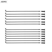전문 자전거 부품 블랙 컬러 스포크 소재 45 스틸 직경 2.0mm 산악 바늘 j-bend 라운드 바디 라이딩 mtb 휠, 길이 267mm
