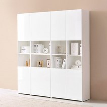 아트박스/필웰 레아 6단 책장 겸 수납장 600 상하수납형 BC9645, 좌측