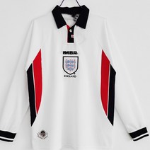 1998 잉글랜드 홈 레트로 레전드 축구 유니폼 긴팔 상의