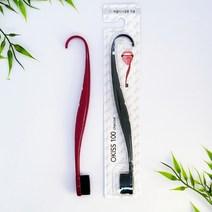 칫솔 추천 숯미세모 혀클리너겸용칫솔, 1pcs(색상랜덤-레드/블랙)