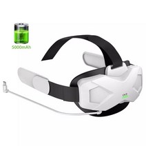 스마트글라스 vr 게임 기기 글래스 컴퓨터 안경 가상 현실 헤드 스트랩 충전식 전원 은행 용 조정 가능한 배터리 팩 헤드 밴드 장비 교체, 없음