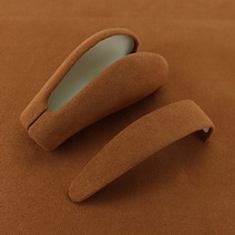 자동차 인테리어 포르쉐 카이엔 2004 스웨이드 랩 인테리어 부품 자동차 액세서리 기어 시프트 헤드 커버, 06 Brown