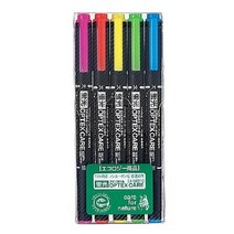 제브라 옵텍스 케어 형광폔, 5색, 6세트