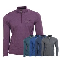 윈드페이스 남성 잔스트라이프 하프집업 긴팔 티셔츠 OCTWF5018