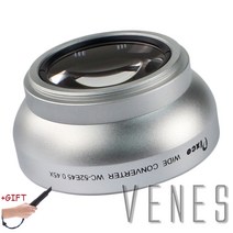 텔레컨버터 선물 캐논 니콘 펜탁스 DSLR SLR 카메라 용 52mm 0.45X 스레드 렌즈 확대 망원 컨버터 (실버), PENTAX