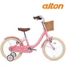 알톤 알루미늄 어린이자전거 알로케이 18인치 보조바퀴 네발 조립별도, 알로케이 18인치 베이지, 조립+사은품A