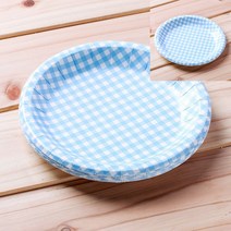 10p 칼라종이접시 블루 20cm 일회용식기 1회용용기 1회용그릇 일회용밥용기 밥용기 컵밥용기 일회용종이접시 일회