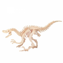 3d 나무퍼즐 입체퍼즐 공룡 건축물, 03 A-155 벨로키랍토르, 1set