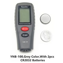 두께 측정기 도막 페인트 디지털 미니 코팅 게이지 자동차 테스터 백라이트, Grey with battery