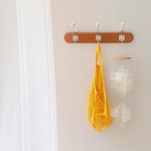 대복이네팜 3구 빈티지 코트랙 다용도 옷걸이 행거 후크 코트렉 우드 꼭꼬핀 마스크 걸이대 [꼭꼬핀포함], 3구 브라운(크림볼) + 꼭꼬핀 2개