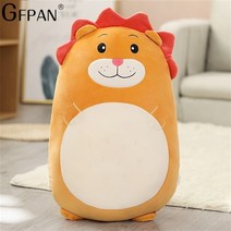 아이장난감 squishy toy kawaii 동물 지방 공룡 shiba inu 개 베개 플러시 장난감 귀여운 마우스 토끼 인형 소녀 침대 지주 슬리핑 쿠션, 60cm, 사자