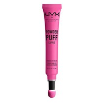 NYX PROFESSIONAL MAKEUP Powder Puff 리피 립 크림 리퀴드 립스틱 - Teenage Dream 핫핑크 732599, 0.40 Fl Oz (Pack of 1), Bby