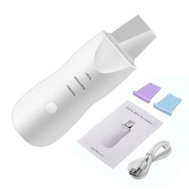아쿠아 필링 기 워터 갈바닉 기계 피부 미용 관리 클렌징 기 제트 z 블랙 헤드 피지 제거 초음파 스킨 스크러버 진동 페이스 주걱 리무버 삽 클린 캐비테이션 페이셜 리프팅 스킨, 하얀