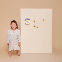 [바보사랑] 릴리 원톤 M 유아 자석 칠판 보드, 상세 설명 참조, 색상:그린 / 프레임:브라운