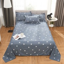 라지킹침대 퀸 킹 침대 플랫 시트 Comefortable 서리로 덥은 기숙사 청소년 매트리스 커버 일반 침구 Bedsheet, [04] 230cmX250cm, [02] 2