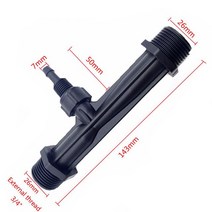 콤바인 농기계 농산물재배기 트랙터1pc 1/2 3/4 1 인치 관개 벤츄리 비료 인젝터 스레드 드립 장치 농업, 03 3-4 inch