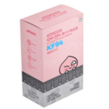 카카오프렌즈 닥터 한지 브이 마스크 어피치 대형 KF94, 60개, 1개입