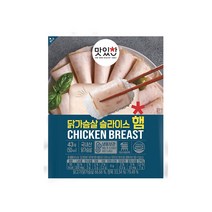 맛있찬 닭가슴살 슬라이스 햄 43g(1팩), 1개, 43g