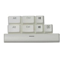 RazerBlackWidow huntsman용 PBT 맞춤형 백라이트 ROG 키캡 게임 기계식 키보드 체리 6U 스페이스, [01] Black