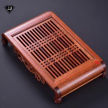 다도찻상 받침대 트레이 다기 차판 대나무 퇴수기, 꽃배나무 소소아 (규격 41x26.8x8cm)