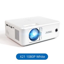 강의실빔프로젝터 캠핑용 원룸 미니 스마트 빔프로젝터 풀, x21 1080p 흰색