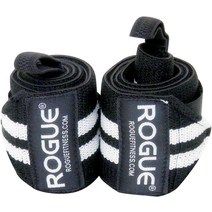 Rogue 로그 피트니스 손목 랩 보호대 (흑백 18 quot ), 기본