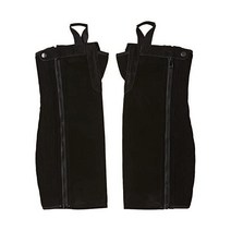 터프 1 스웨이드 가죽 하프 챕스, Black, Black