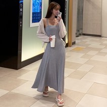 떳다그녀 센핏 골지 롱 원피스