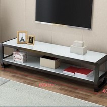 티비 선반 거실 다이 서랍장 장식장 TV, B 화이트 프레임 + 화이트 인조대리석
