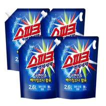 스파크 액체세제 일반드럼겸용 리필 2.6L, 4개
