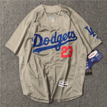 야구복 다저스 그레이 반티 응원복 유니폼 캐주얼 루즈핏 단체티