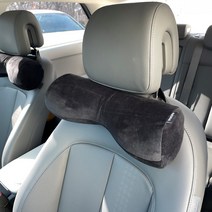 생활양식 롱넥 목베개, 블랙