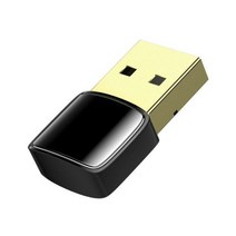 데스크탑블루투스 동글 와이파이 무선 랜카드 USB 블루투스 v5.0 어댑터 윈도우 11 10 8.1 8 7 플러그 앤 플레이 데스크탑 노트북 마우스 키보드 헤드셋 스피커, CN_Black, Black