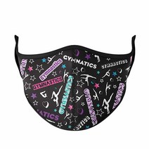 Top Trenz Kids Face Wrap Cloth Reusable Fashion Mask Medium (Ages 8+ to Adult) (Brown Zebra) 바이오더, Gymnastics