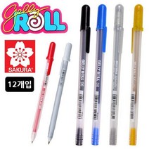SS1811 사쿠라 젤리롤펜 1다스 (12개입) (택1), 화이트