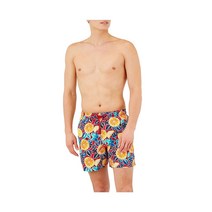 빌레브레퀸 프레스 시트론 프린트 수영 반바지 - 부르고뉴