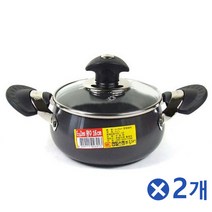 MDG3821 경질 양수냄비 16cmx2개 국냄비 국수냄비 손잡이냄비 (), 단일옵션