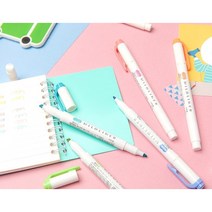 제브라 마일드라이너 마카 2p + 사라사 클립 볼펜 0.4mm 2p 세트, 다크블루(마일드라이너), 검정(볼펜), 1세트